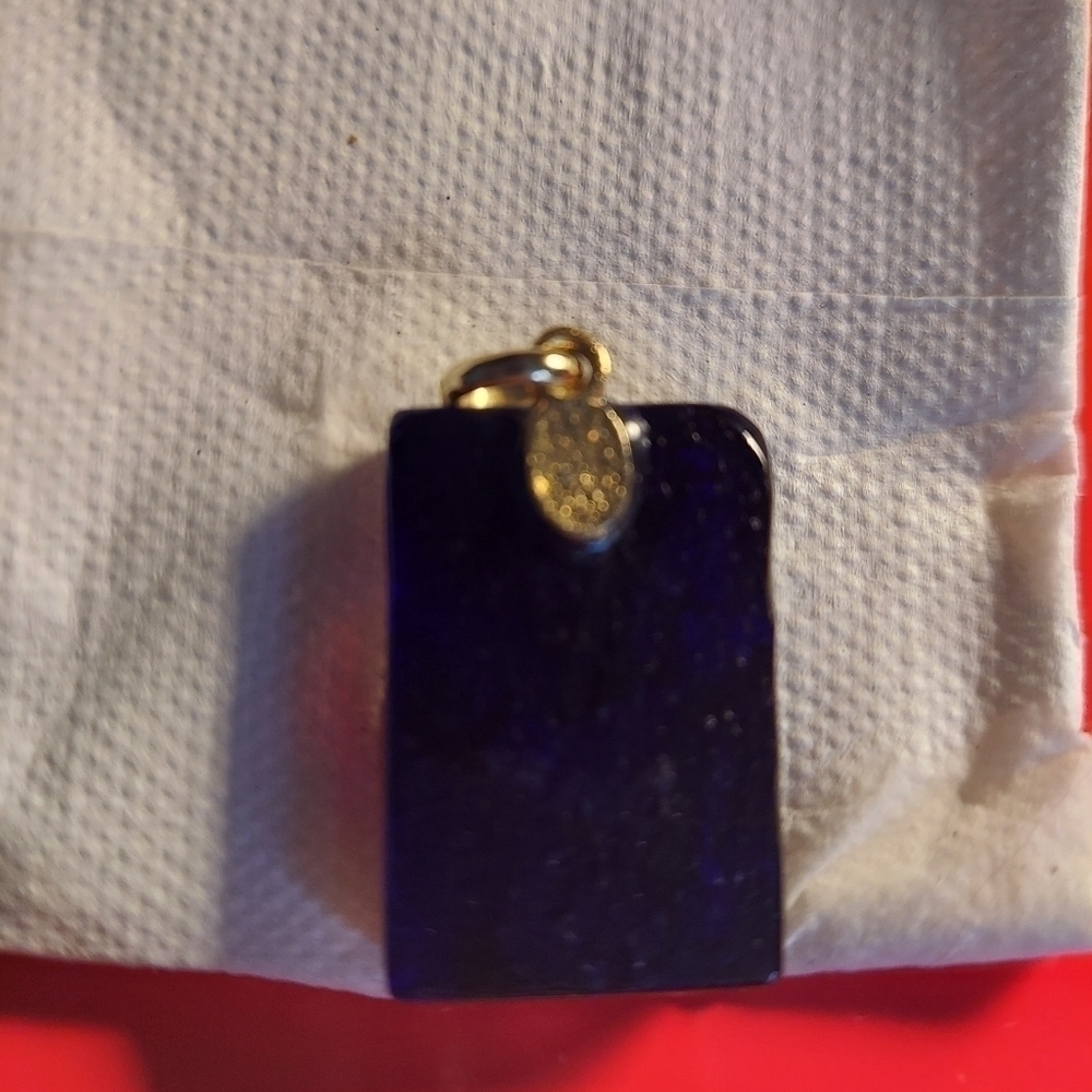𝅺murano square  pendant from italy - Picture 2 of 2